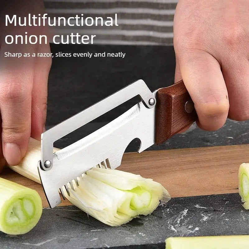 4-in-1 Wooden Handle Peeler with Bottle Opener