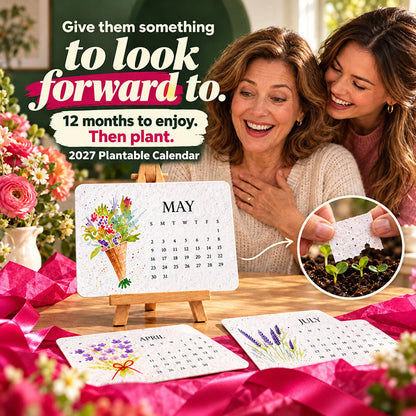 🌱2027 Plantable Desk Calendar — A Little Art. A New Beginning.📅