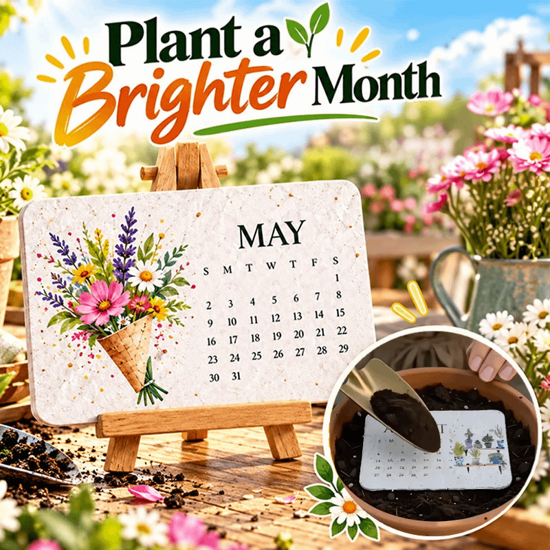 🌱2027 Plantable Desk Calendar — A Little Art. A New Beginning.📅